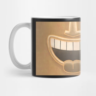 Peach Tiki Smile Mask! Mug